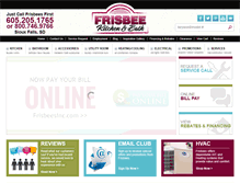 Tablet Screenshot of frisbeesinc.com
